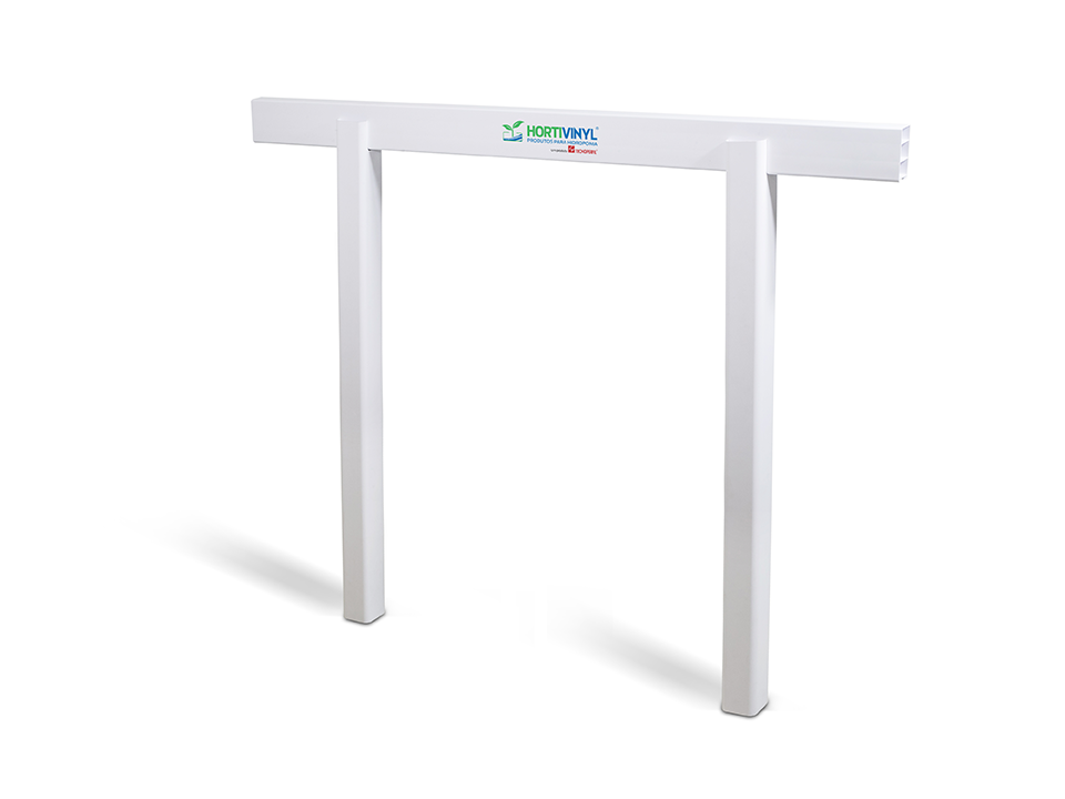 Columna y travesaño Hortivinyl montados