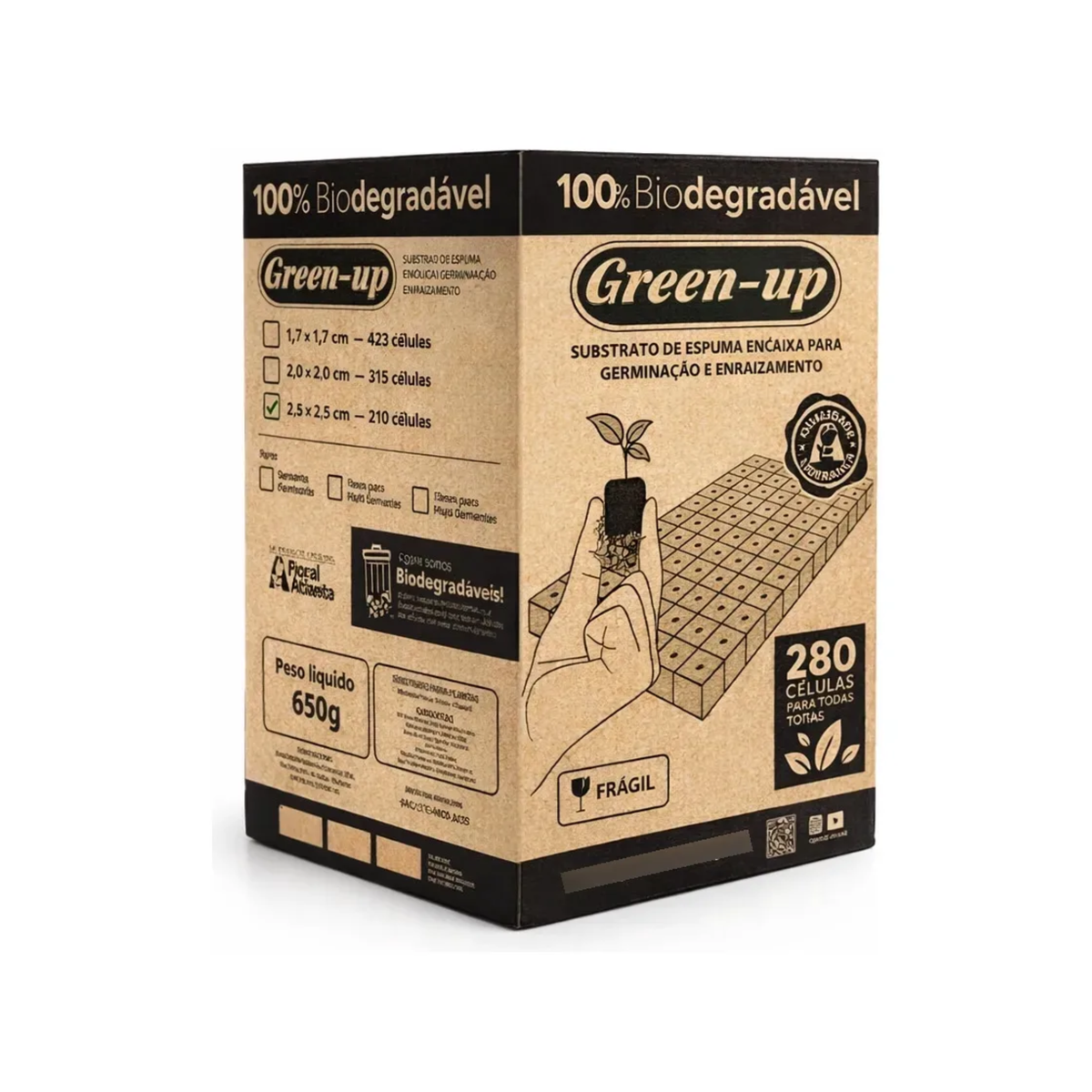 Espuma Fenólica Green Up BIO 1,9×1,9×2,0 — Caja 15u