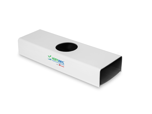 Perfil Hortivinyl Super F 80x40 PVC coextruido
