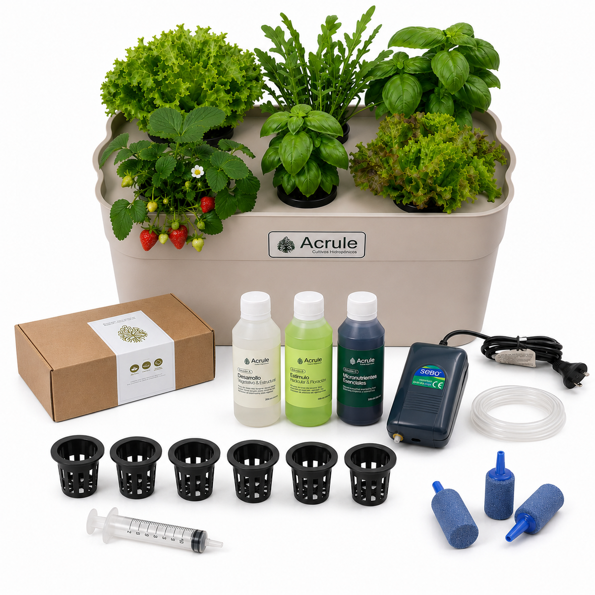 Mini Huerta Acrule 6 plantas