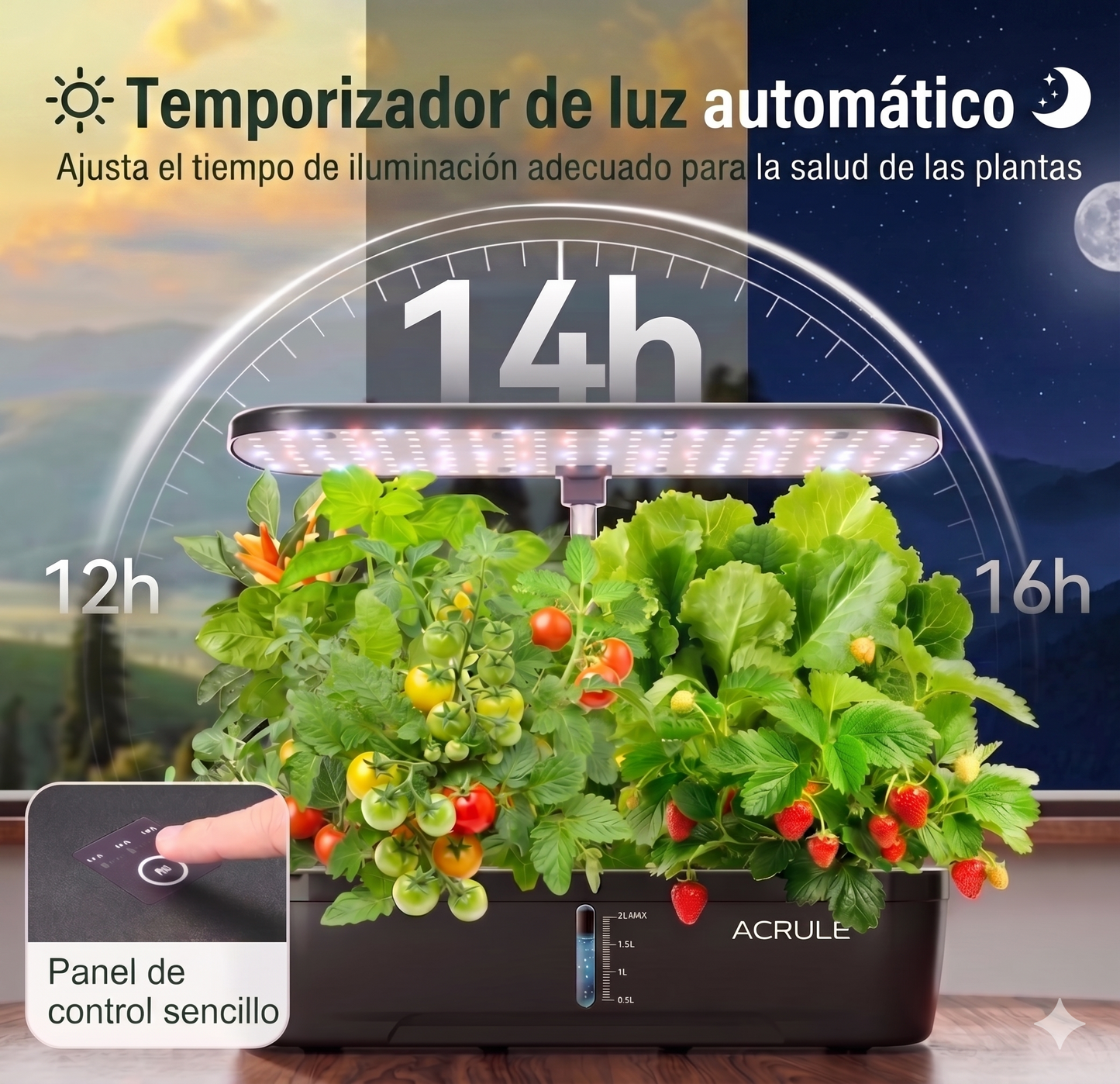 Mini Huerta Led Acrule 6 plantas