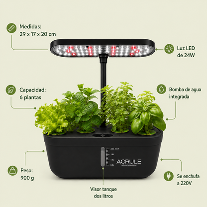 Mini Huerta Led Acrule 6 plantas