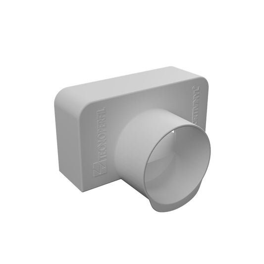 Tapa de salida Hortivinyl con sistema antigoteo para perfiles Super F